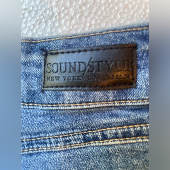 SoundStyle Hope High Rise Straight Jeans – Distressed Medium Wash Sz 10 - Picture 7 of 11
